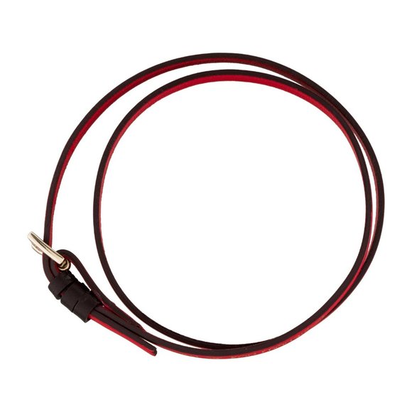 NWT CH Carolina Herrera Red Leather Wrap Bracelet - Picture 3 of 7